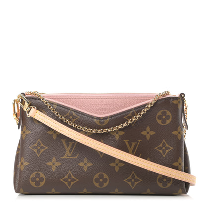 Louis Vuitton Monogram Pallas Clutch Rose Poudre 1 of 11