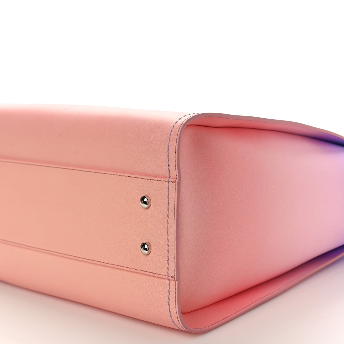 Shaded Calfskin Medium Deauville Tote Light Purple Pink Coral