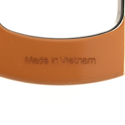 Hermes Buffalo Horn Lacquer H Equipe Pendant Necklace Sable 5 of 5
