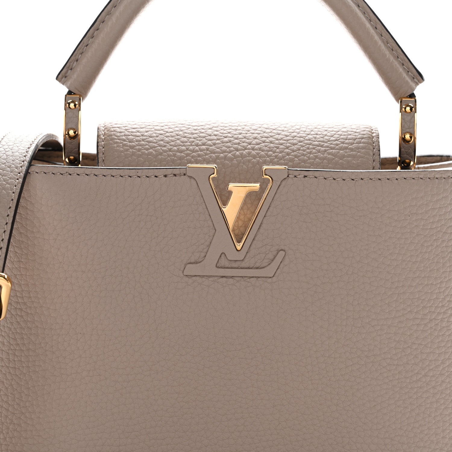 Louis Vuitton Taurillon Capucines BB Galet 8 of 10