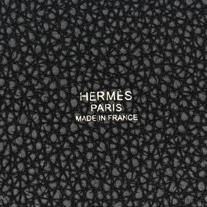 Hermes Taurillon Clemence Picotin Lock 22 MM Black 6 of 13