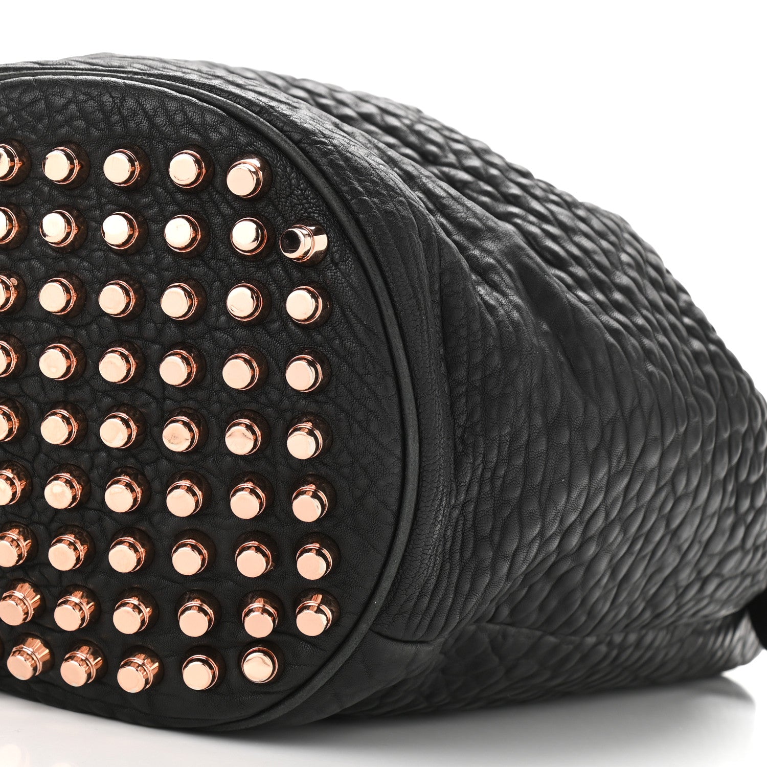 Alexander Wang Pebbled Lambskin Diego Bucket Black Rose Gold Hardware 10 of 12