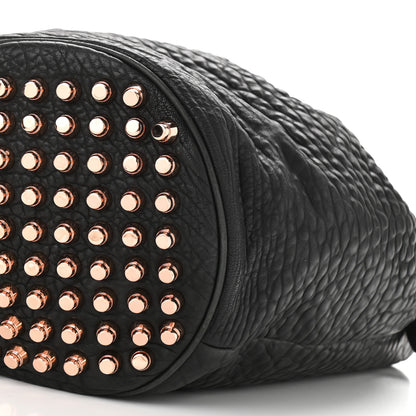 Alexander Wang Pebbled Lambskin Diego Bucket Black Rose Gold Hardware 10 of 12