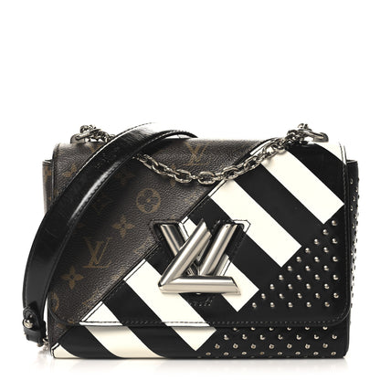 Louis Vuitton Calfskin Monogram Studded Twist Shoulder Bag MM 1 of 9
