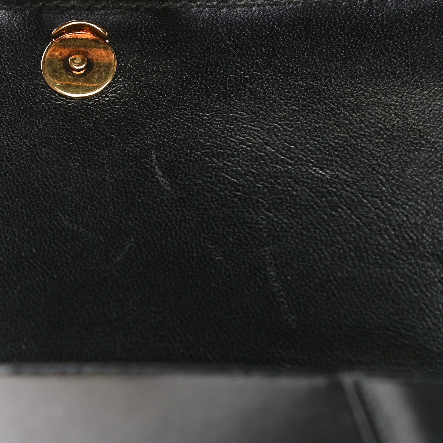 Shiny Box Calfskin Small Hourglass Top Handle Bag Black