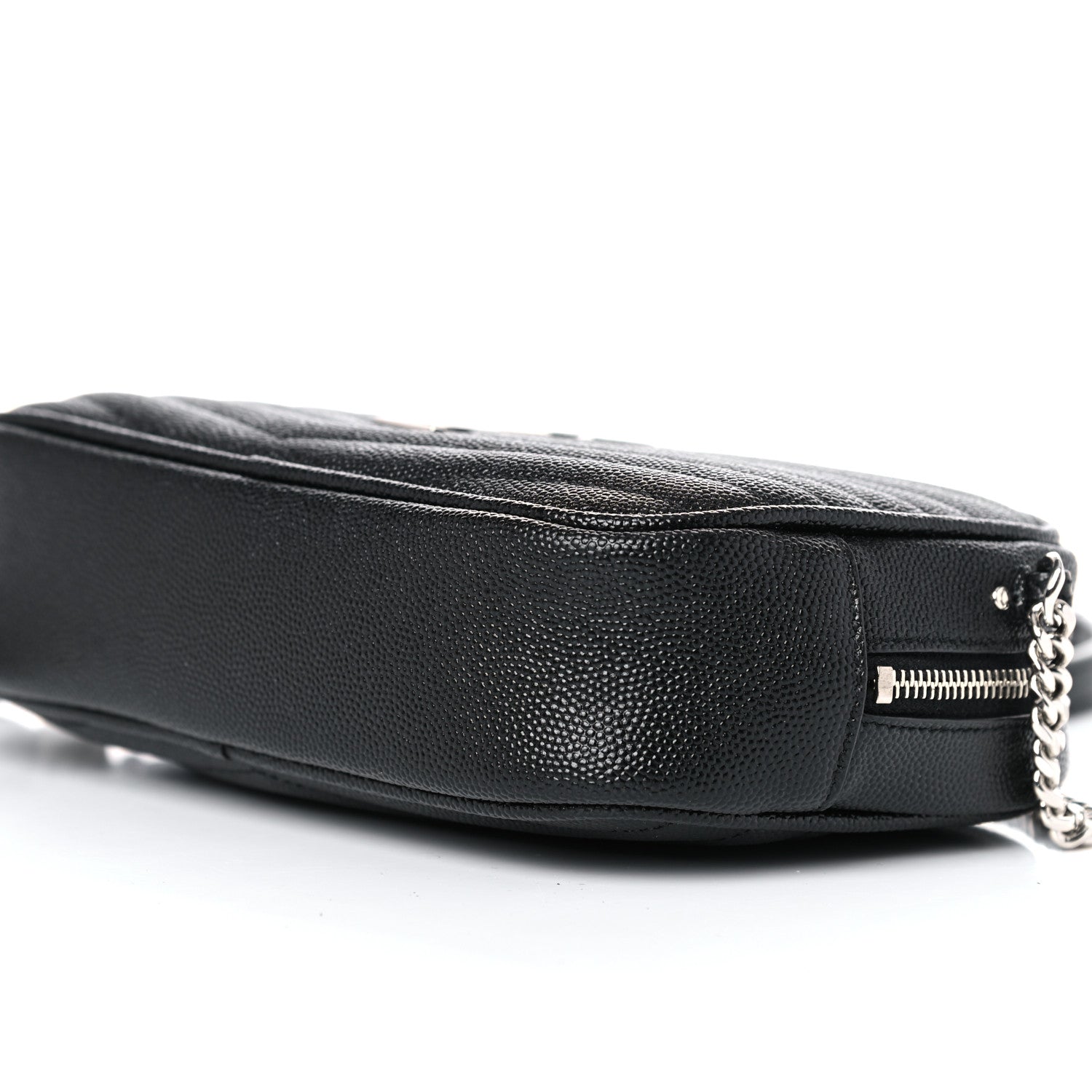 Saint Laurent Grain De Poudre Matelasse Monogram Mini Lou Camera Bag Black 9 of 12