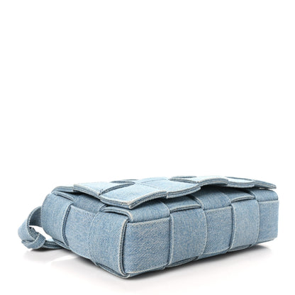 Bottega Veneta Denim Maxi Intrecciato Cassette Crossbody Bag Washed Indigo 4 of 9