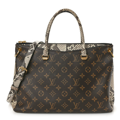 Louis Vuitton Snakeskin Monogram Pallas Black 1 of 9