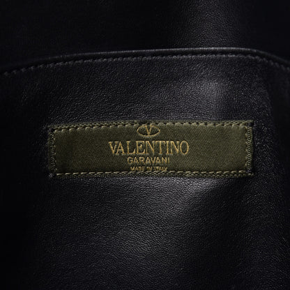 Valentino Garavani Nappa Canvas Panther Backpack Green 6 of 15