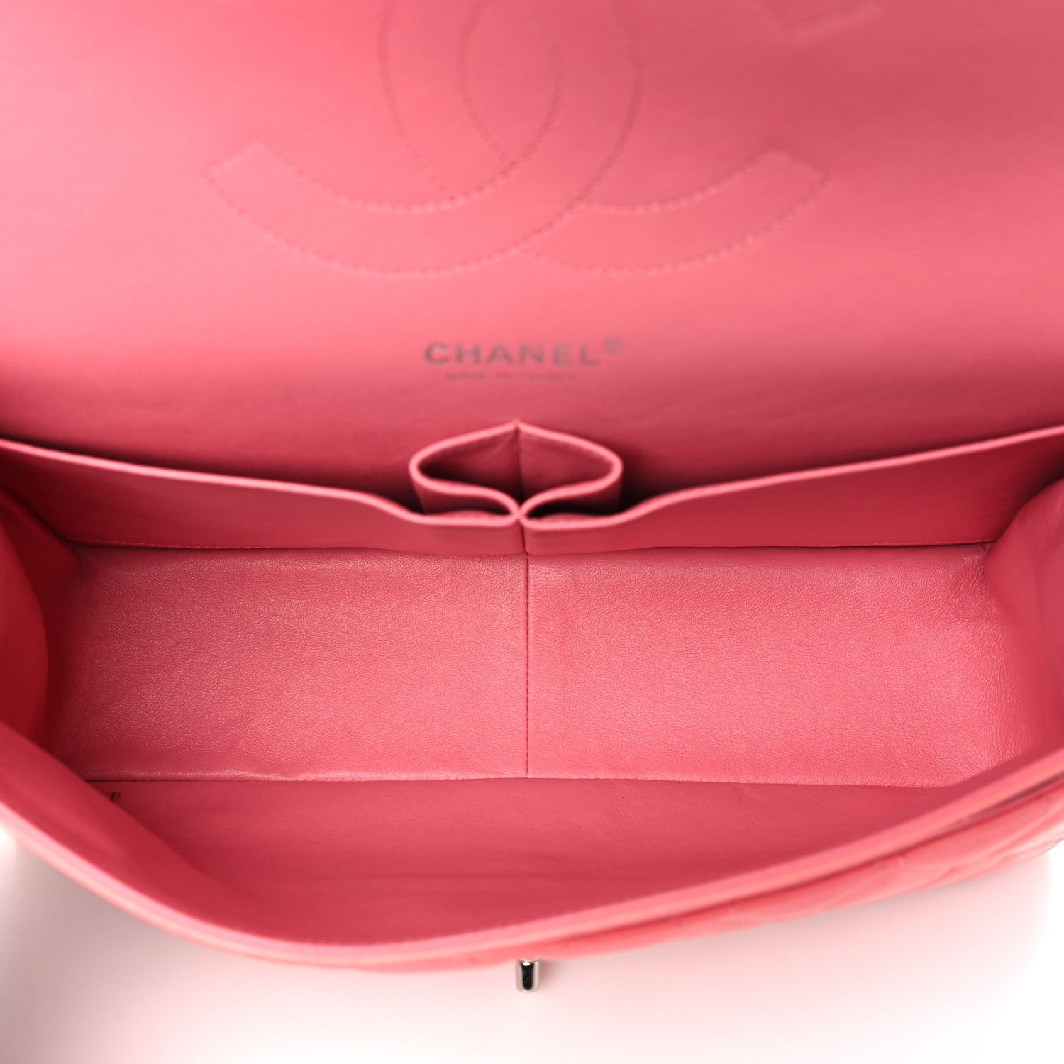 Chanel Lambskin Quilted Jumbo Double Flap Pink 5 of 10