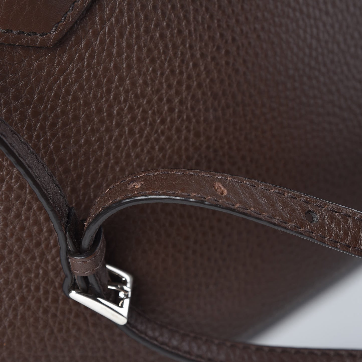 Vitello Daino Small Double Bag Bruciato Rame