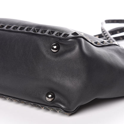 Valentino Garavani Vitello Small Rockstud Tote Black 12 of 13
