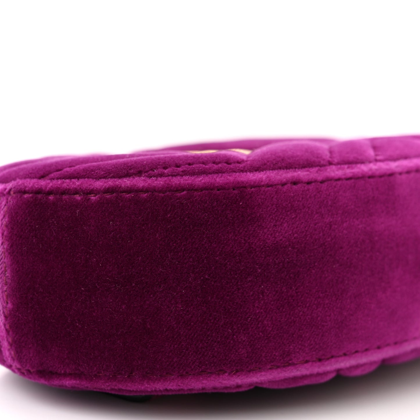Velvet Matelasse GG Marmont Belt Bag 85 34 Violet Cyclamen