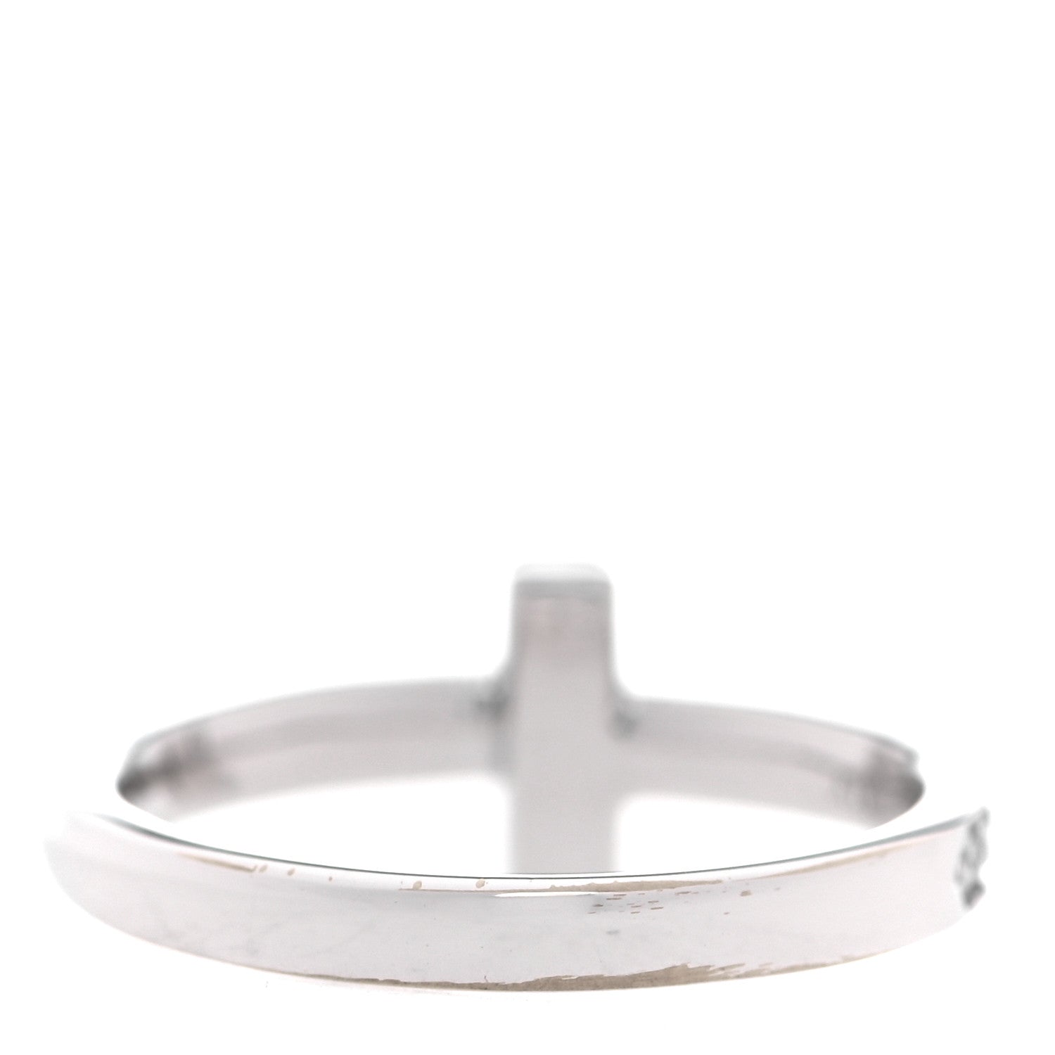 Tiffany 18K White Gold Diamond T T1 Ring 48 4.5 3 of 5