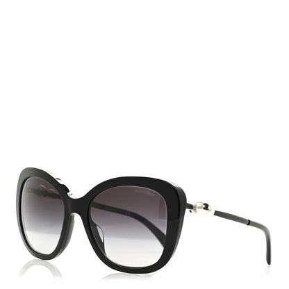 Chanel Acetate Butterfly Winter Pearl Sunglasses 5339-H-A Black 1 of 8