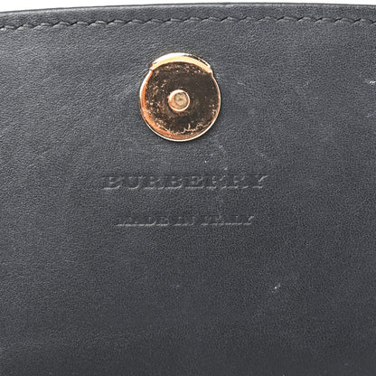 Burberry Grainy Calfskin House Check Henley Wallet On Chain Black 6 of 10