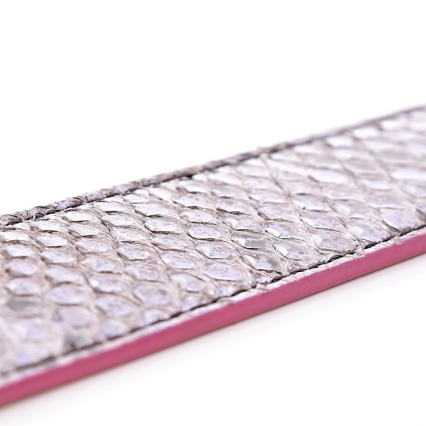 Shiny Python Vitello Dolce Strap You Purple Yellow