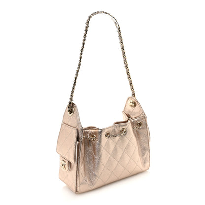 Chanel Metallic Caviar Quilted Mini Chanel 25 Handbag Copper 3 of 11