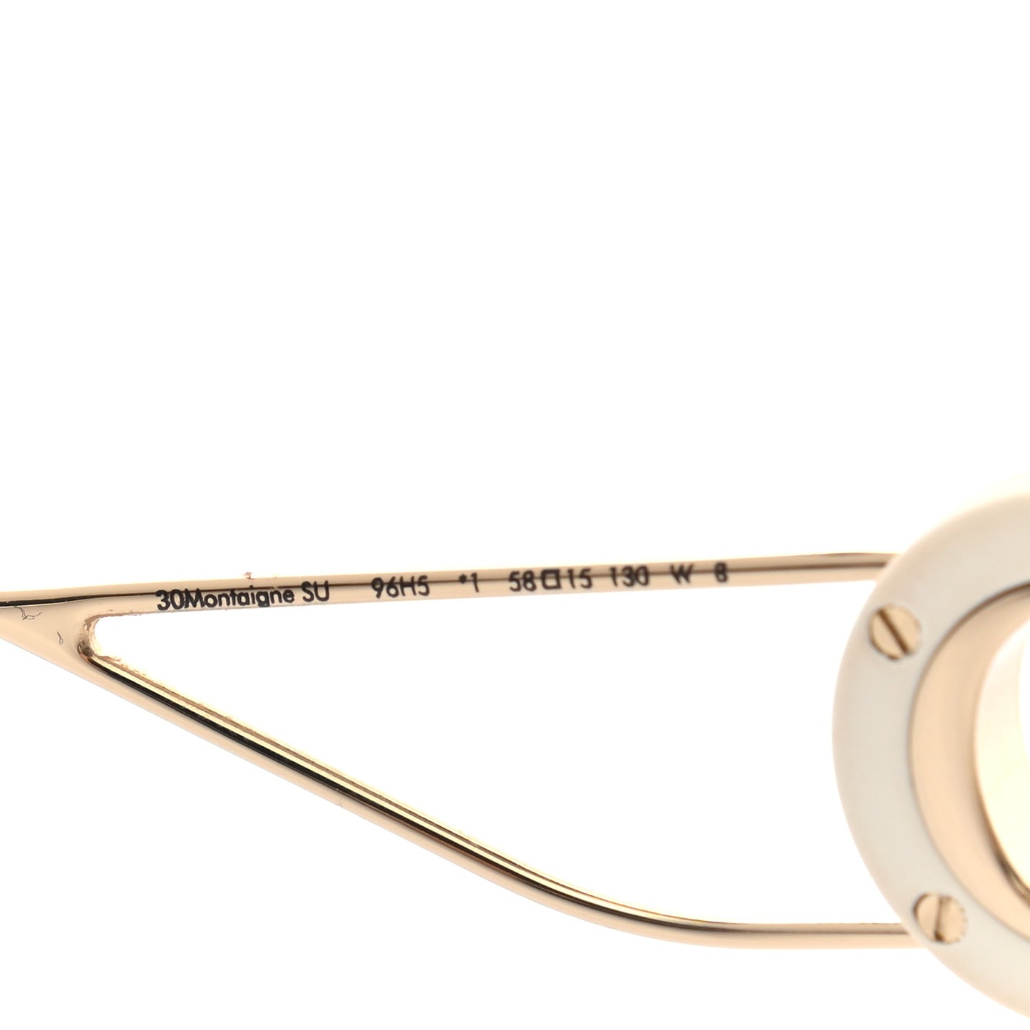 Square 30 Montaigne Sunglasses White