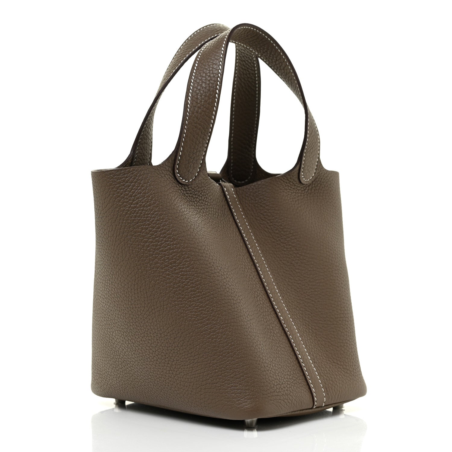 Hermes Taurillon Clemence Picotin Lock 18 PM Etoupe 3 of 10