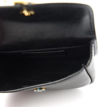 Saint Laurent Smooth Calfskin Mini Classic Monogram Kaia Belt Black 5 of 11