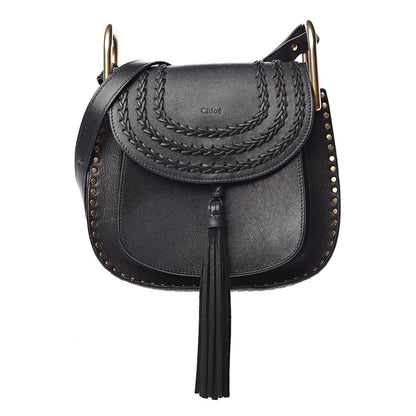 Chloe Calfskin Braided Small Hudson Shoulder Bag Black 1 of 19