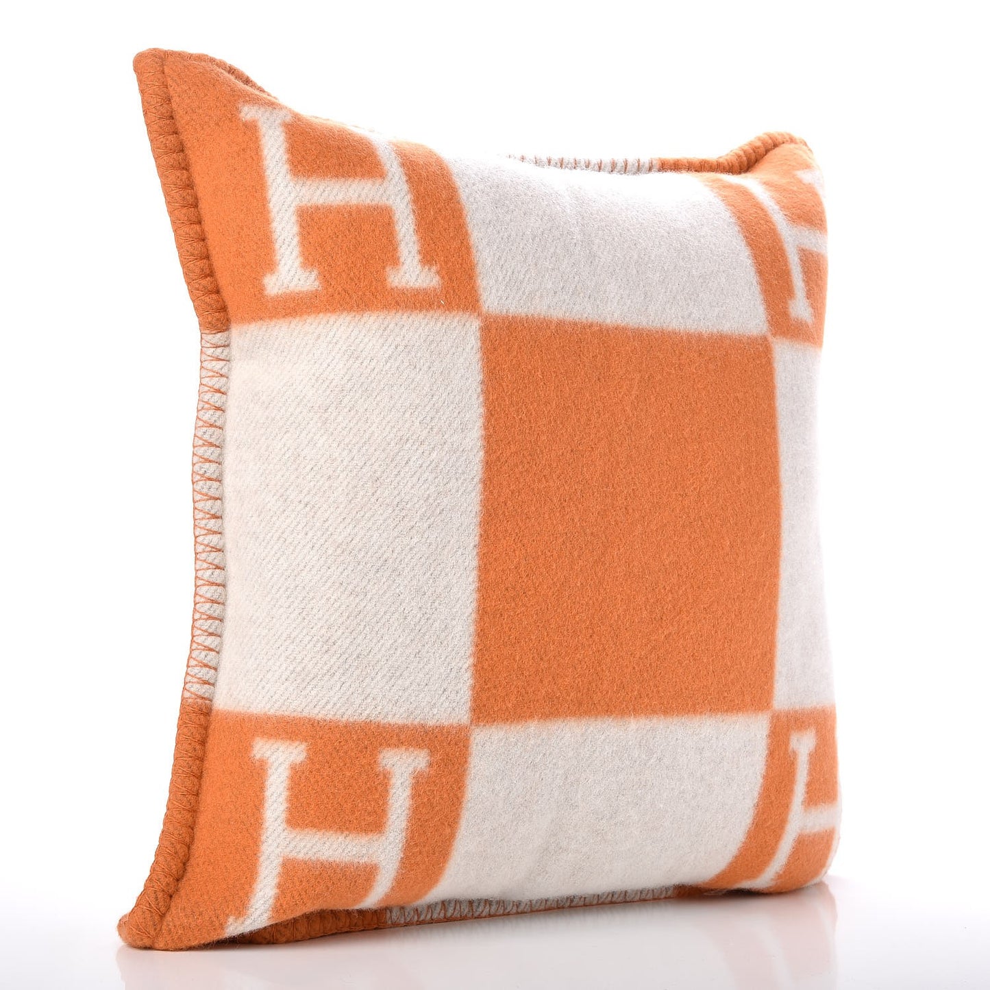 Wool Cashmere Avalon Pillow PM Ecru Potiron