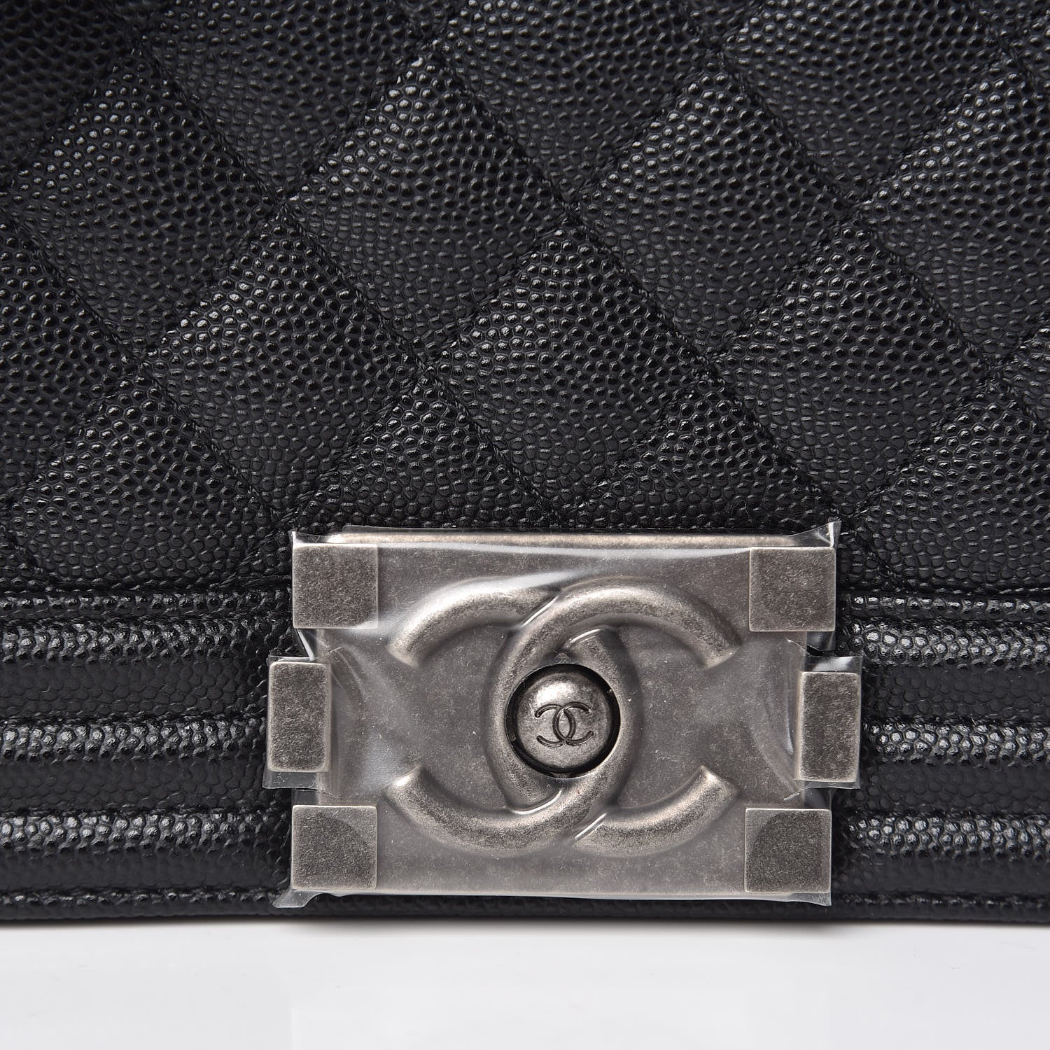 Chanel Caviar Quilted Medium Boy Flap Black 10 of 11