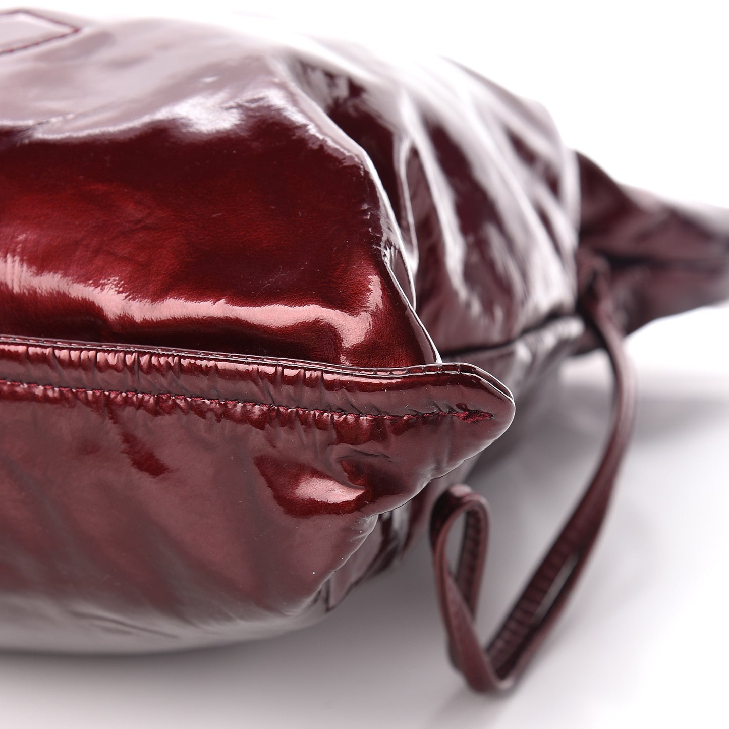 Patent Bonbons Shopper Tote Bordeaux