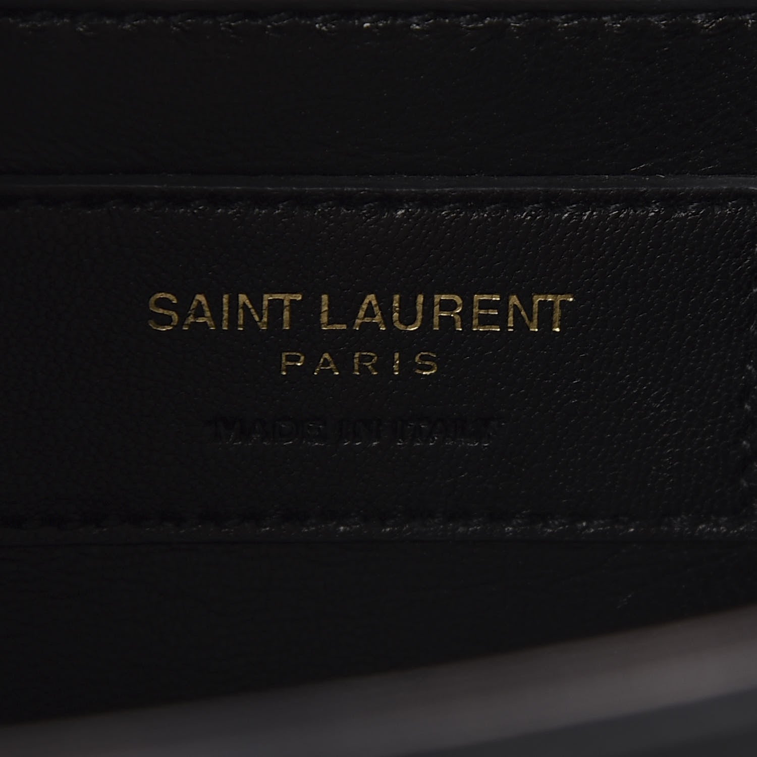 Saint Laurent Calfskin Crocodile Embossed Medium Classic Monogram Kate Tassel Satchel Black 8 of 8