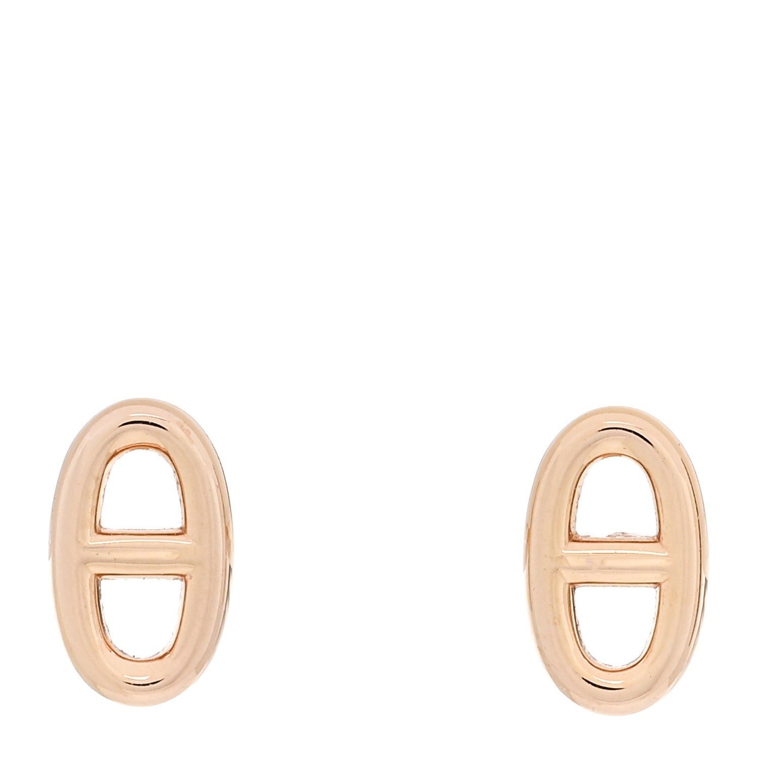 Hermes 18K Rose Gold TPM Farandole Stud Earrings 1 of 5
