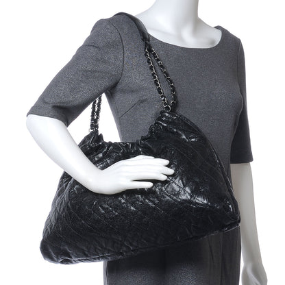 Chanel Caviar Quilted Medium Elastic Tote Black 2 of 7
