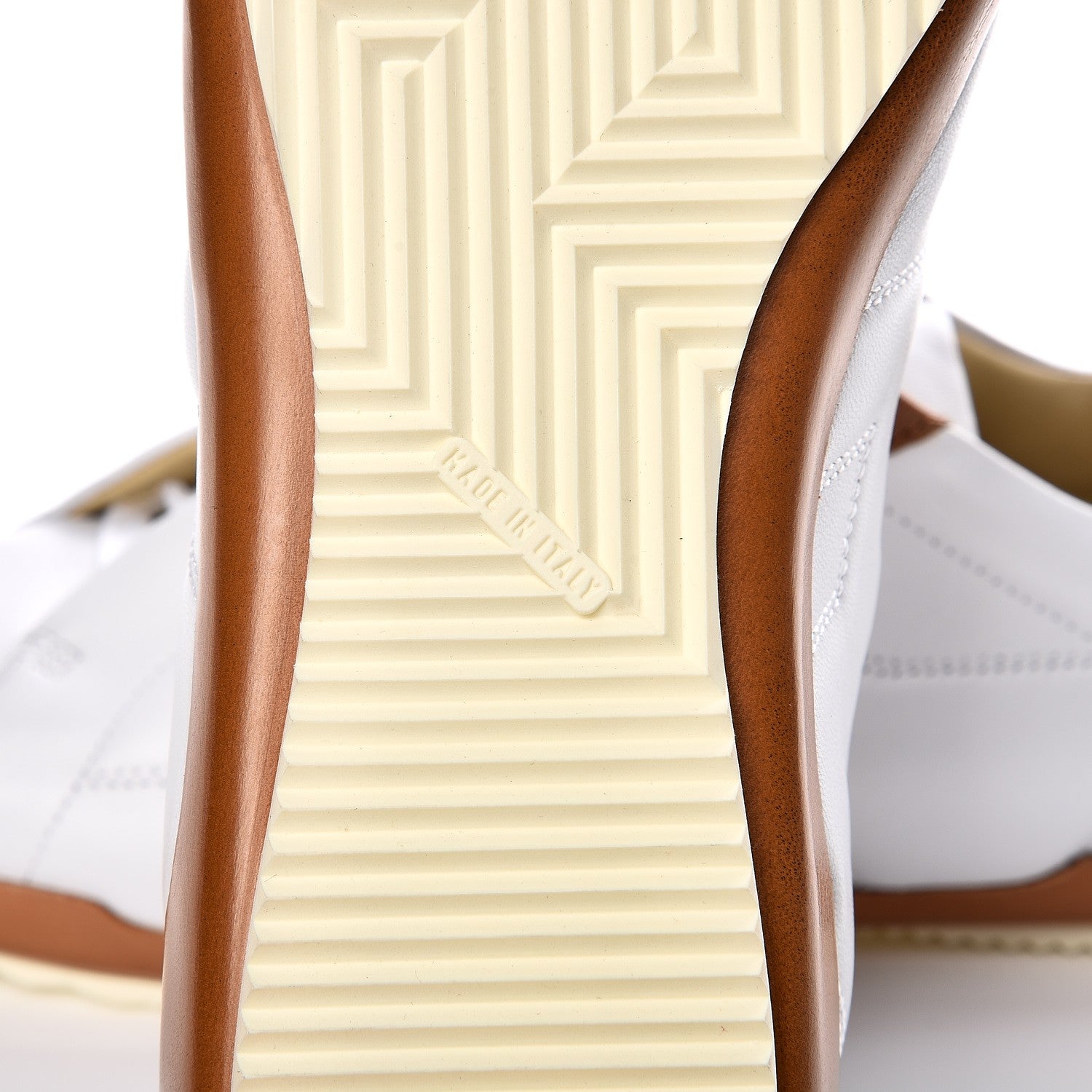 Hermes Nappa Impulse Sneakers 38 Blanc Gold 6 of 13