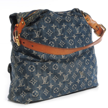 Louis Vuitton Denim Baggy GM Blue 2 of 7