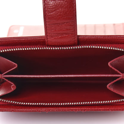 Chanel Caviar Quilted CC French Wallet Red 6 of 12