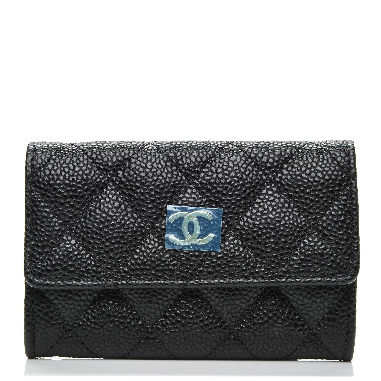 Chanel Caviar Quilted Flap Card Holder Black 1 of 8