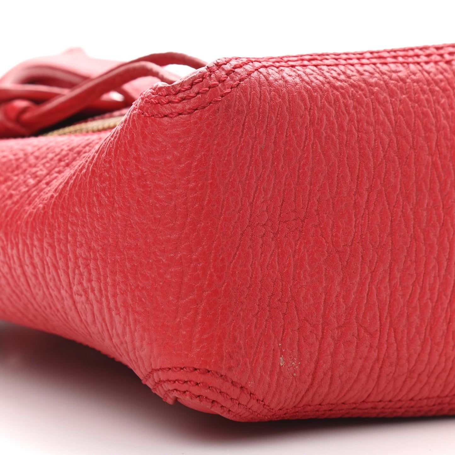 Textured Calfskin Mini Pashli Satchel Red