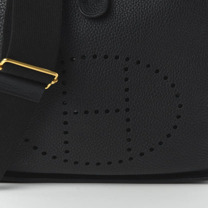 Hermes Taurillon Clemence Evelyne III PM Black 9 of 9
