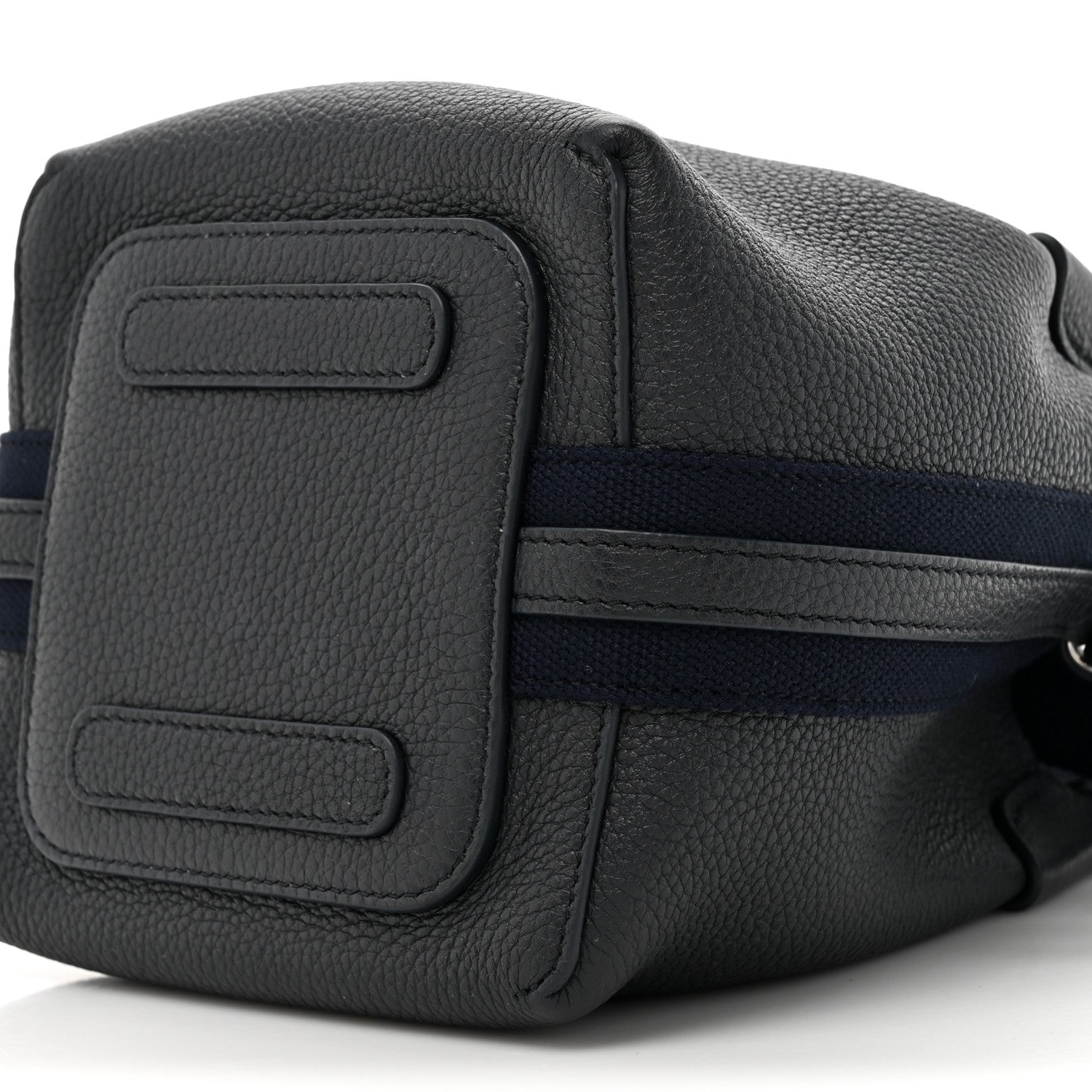 Loro Piana Grained Calfskin Micro Bale Bag Navy Blue 8 of 9