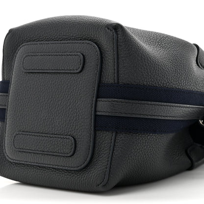 Loro Piana Grained Calfskin Micro Bale Bag Navy Blue 8 of 9