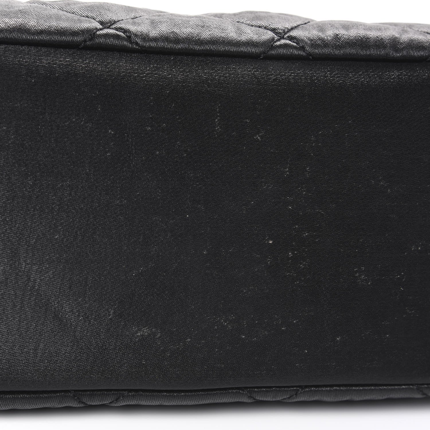 Chanel Coated Canvas Quilted Large Paris Biarritz Tote Black 9 of 10