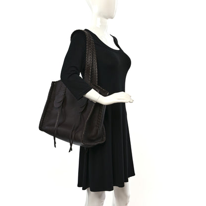 Chloe Calfskin Large Mony Tote Bold Brown 2 of 8