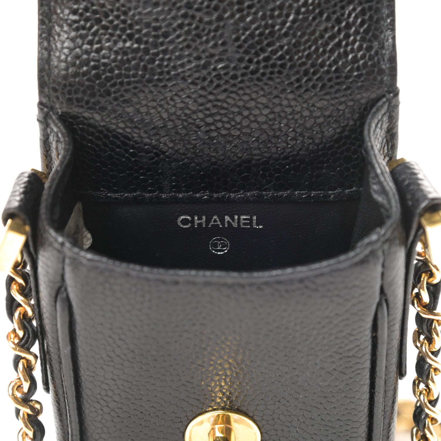 Chanel Caviar Phone Holder Crossbody Black 6 of 12