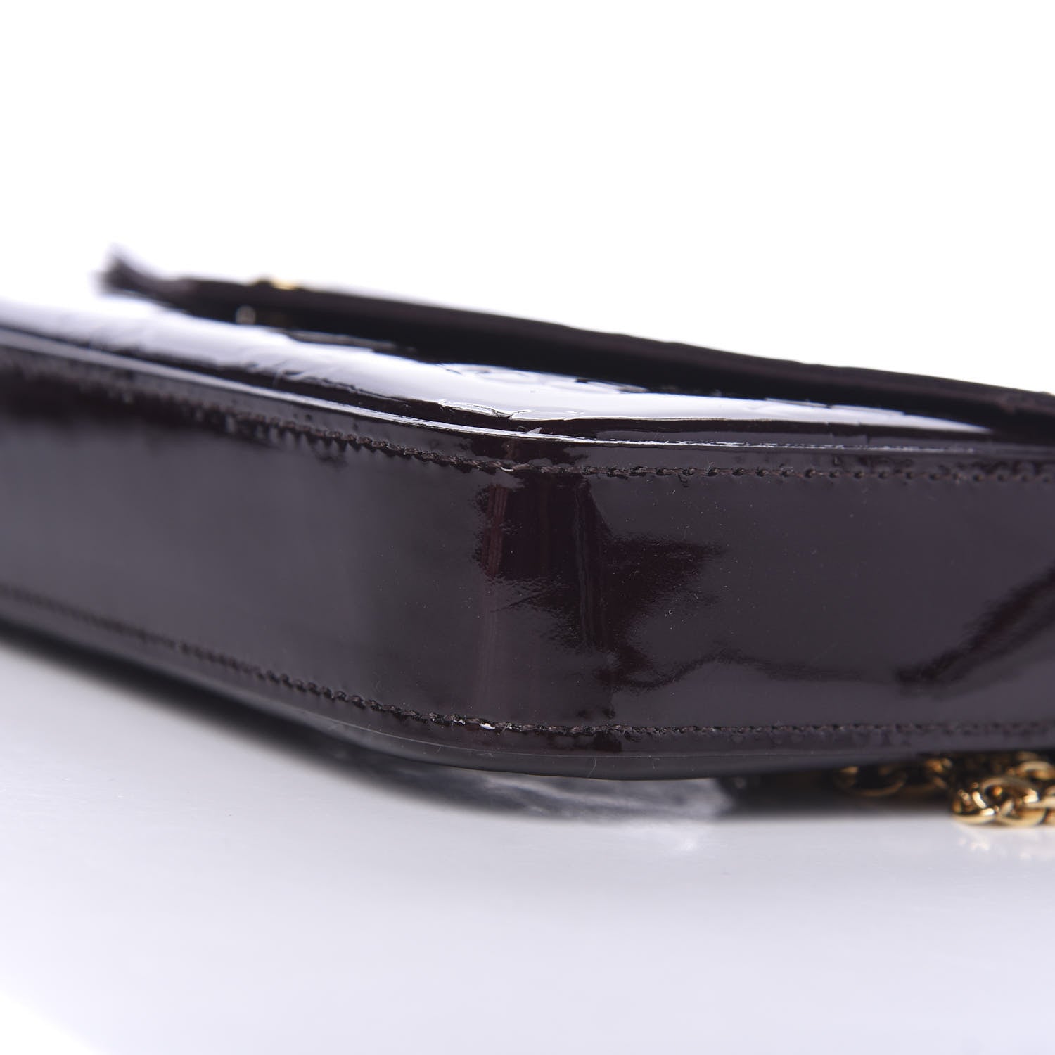 Louis Vuitton Vernis Pochette Felicie Chain Wallet Amarante 8 of 9