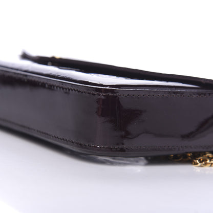 Louis Vuitton Vernis Pochette Felicie Chain Wallet Amarante 8 of 9