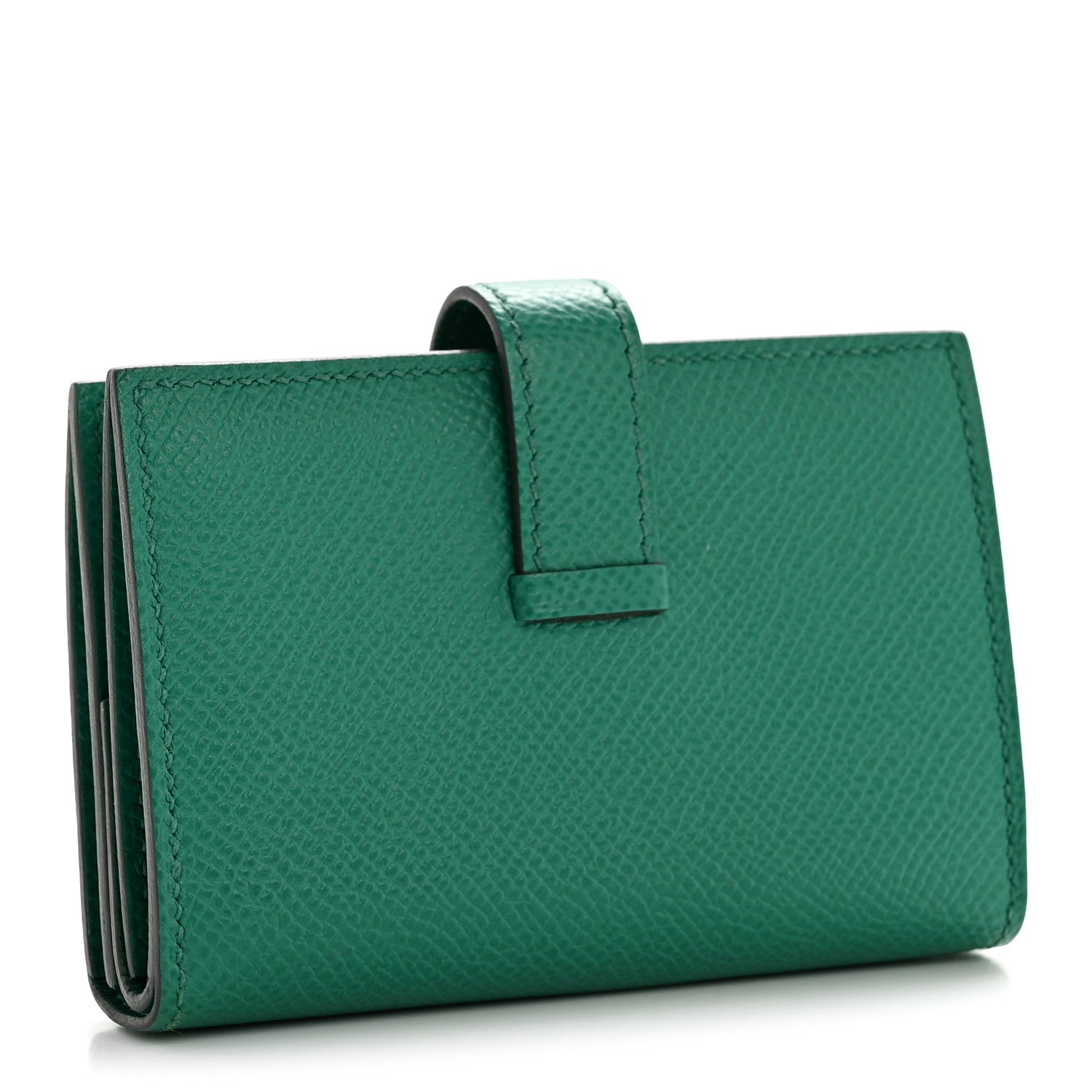 Hermes Epsom Mini Bearn Wallet Vert Jade 3 of 11