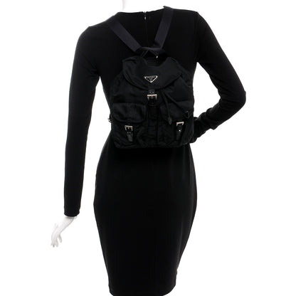 Prada Nylon Vela Small Backpack Black 2 of 7