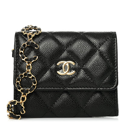 Chanel Caviar Quilted Miss Coco Clutch With Chain Black 1 of 7