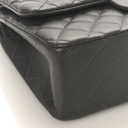 Chanel Lambskin Quilted Jumbo Double Flap Grey 8 of 9
