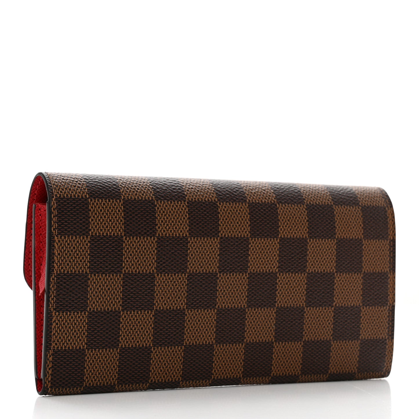Damier Ebene Emilie Wallet Red